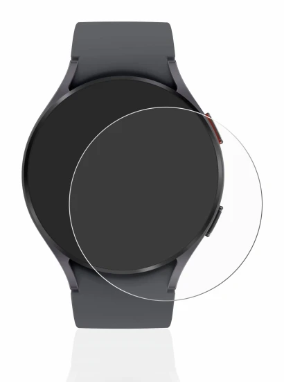 Abbildung des Geräts Samsung Galaxy Watch 5 (44mm) mit einer Vielzahl des Displayschutzes.