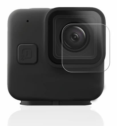 Abbildung des Geräts GoPro Hero 11 mini Linse (Gehäuse) mit einer Vielzahl des Displayschutzes.