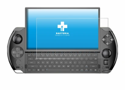 Abbildung des Geräts GPD Win 4 mit einer Vielzahl des Displayschutzes.