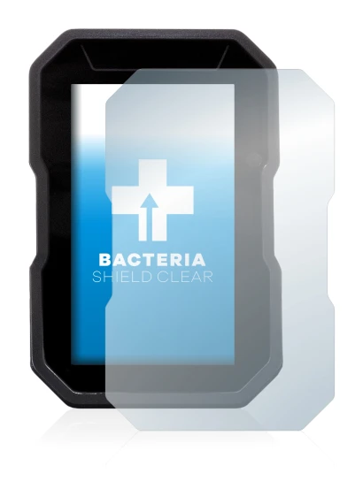 Abbildung des Geräts Ducati DesertX 2022 mit einer Vielzahl des Displayschutzes.