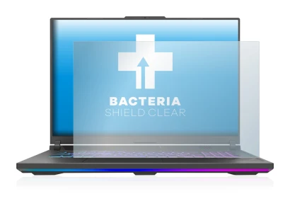 Abbildung des Geräts ASUS ROG Strix G18 G814 2023 mit einer Vielzahl des Displayschutzes.