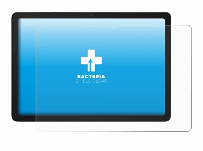 Abbildung des Geräts Samsung Galaxy Tab A9 Plus 5G mit einer Vielzahl des Displayschutzes.