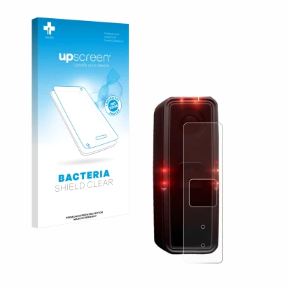 Vorderseite einer Produktverpackung mit dem Markenlogo upscreen. Daneben ist das Gerät Alps Alpine Ride Safety RS 1000 mit dem