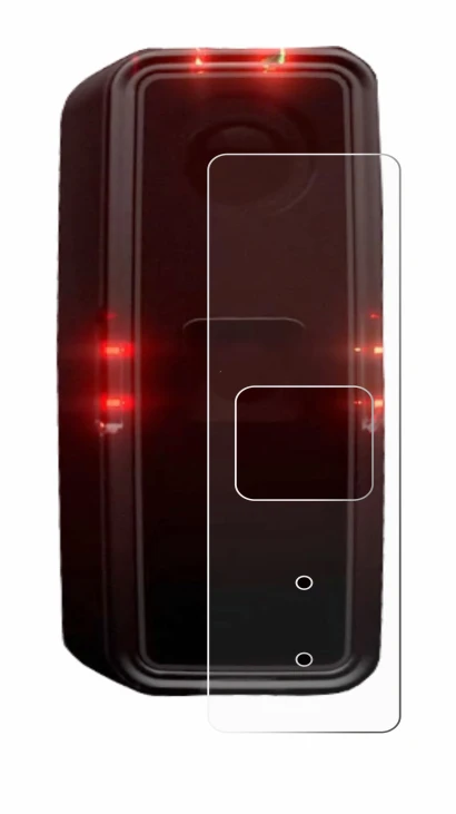 Abbildung des Geräts Alps Alpine Ride Safety RS 1000 mit einer Vielzahl des Displayschutzes.