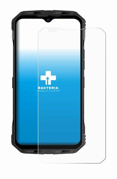 Abbildung des Geräts Doogee V Max Plus mit einer Vielzahl des Displayschutzes.