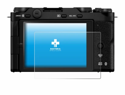 Abbildung des Geräts Fujifilm X-M5 mit einer Vielzahl des Displayschutzes.