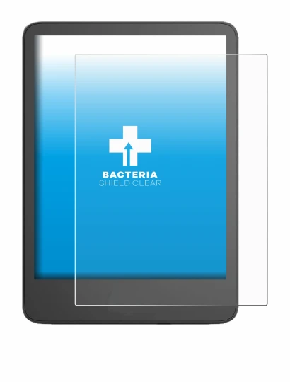 Abbildung des Geräts Amazon Kindle 2024 mit einer Vielzahl des Displayschutzes.