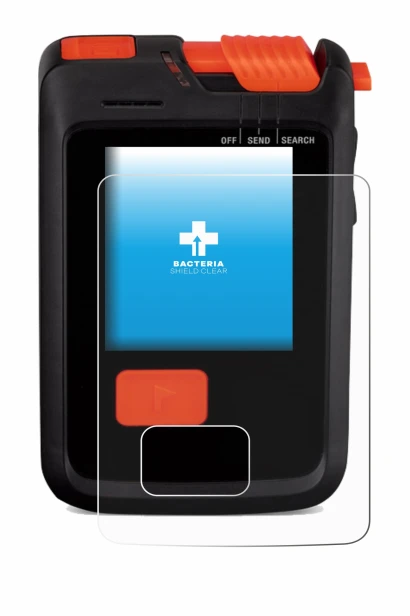 Abbildung des Geräts Mammut Barryvox S2 mit einer Vielzahl des Displayschutzes.