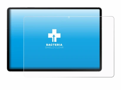 Abbildung des Geräts Samsung Galaxy Tab S10 FE+ 5G mit einer Vielzahl des Displayschutzes.