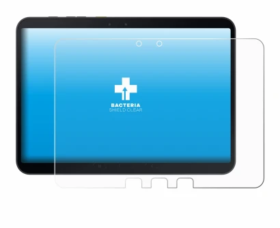 Abbildung des Geräts Samsung Galaxy Tab Active 5 Pro mit einer Vielzahl des Displayschutzes.