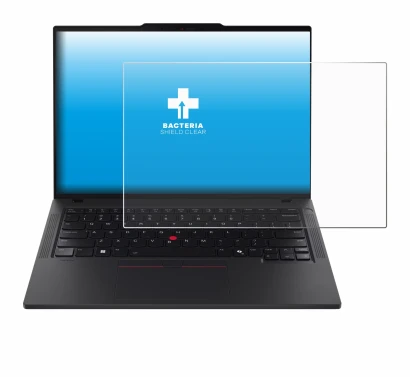 Abbildung des Geräts Lenovo ThinkPad T14 Gen 6 mit einer Vielzahl des Displayschutzes.