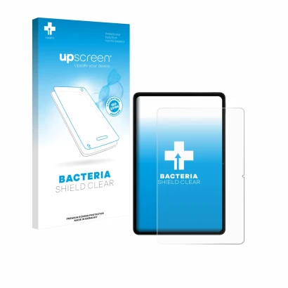 Vorderseite einer Produktverpackung mit dem Markenlogo upscreen. Daneben ist das Gerät Xiaomi Redmi Pad 2 Pro mit dem zugehöri