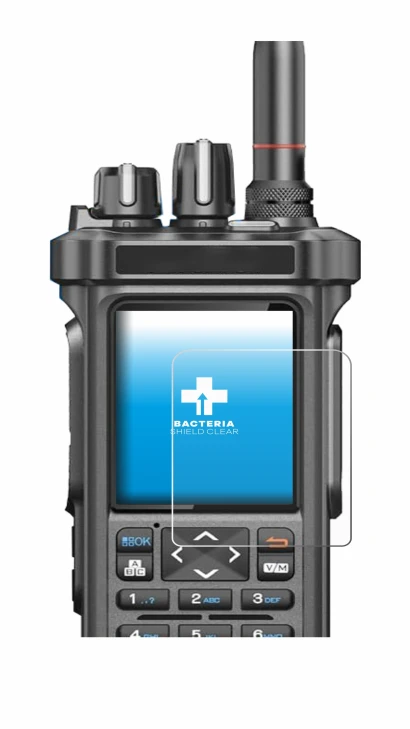 Abbildung des Geräts Radtel RT-950 Pro mit einer Vielzahl des Displayschutzes.