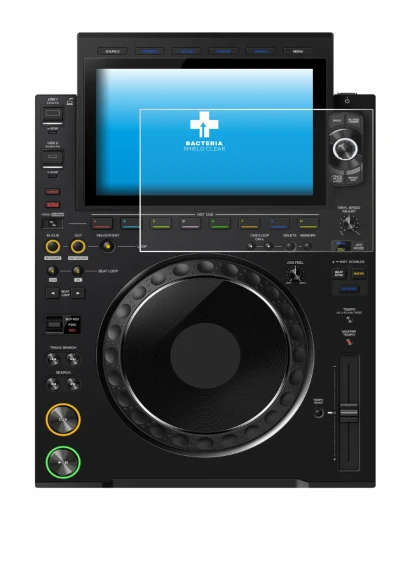 Abbildung des Geräts Pioneer CDJ 3000X mit einer Vielzahl des Displayschutzes.