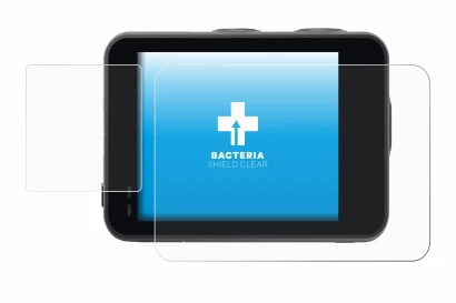 Abbildung des Geräts Akaso Brave 7 mit einer Vielzahl des Displayschutzes.