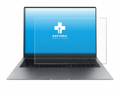 Abbildung des Geräts Honor MagicBook X16 Plus 2025 mit einer Vielzahl des Displayschutzes.