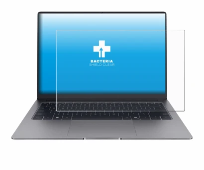 Abbildung des Geräts Honor MagicBook X14 Plus 2025 mit einer Vielzahl des Displayschutzes.