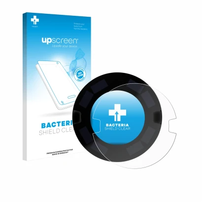 Vorderseite einer Produktverpackung mit dem Markenlogo upscreen. Daneben ist das Gerät OOONO P-DISC NO3 mit dem zugehörigen Di