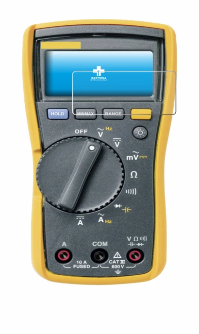 Abbildung des Geräts Fluke MultiMeter 115 mit einer Vielzahl des Displayschutzes.