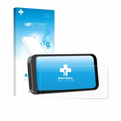 Vorderseite einer Produktverpackung mit dem Markenlogo upscreen. Daneben ist das Gerät Carpuride W603B 6.3" mit dem zugehörige