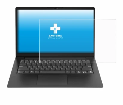 Abbildung des Geräts Lenovo V14 Gen 4 mit einer Vielzahl des Displayschutzes.