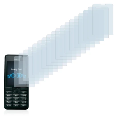 Abbildung des Geräts Nokia 301 mit einer Vielzahl des Displayschutzes.