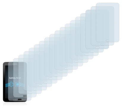 Abbildung des Geräts Samsung Galaxy Tab 3 7.0 Lite mit einer Vielzahl des Displayschutzes.