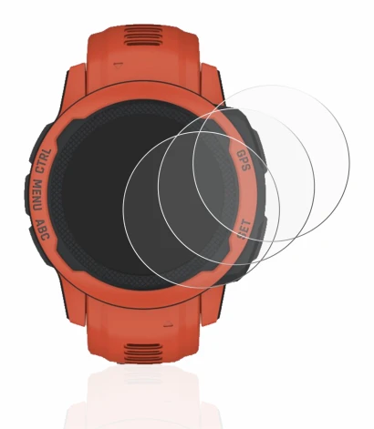 Abbildung des Geräts Fitbit Charge 2 mit einer Vielzahl des Displayschutzes.