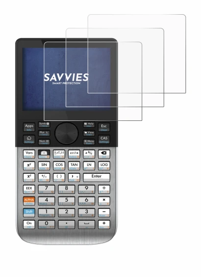 Abbildung des Geräts HP Prime mit einer Vielzahl des Displayschutzes.