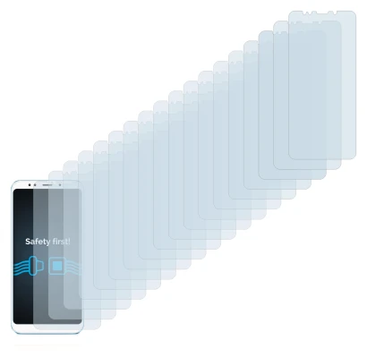 Abbildung des Geräts Xiaomi Redmi 5 Plus mit einer Vielzahl des Displayschutzes.