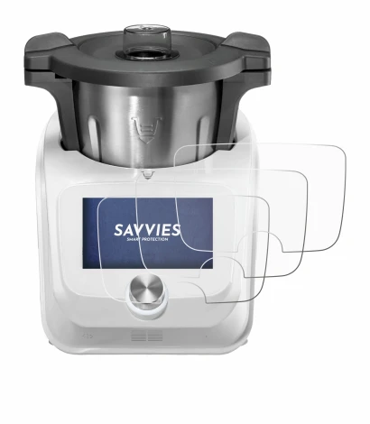 Abbildung des Geräts SilverCrest Monsieur Cuisine Connect mit einer Vielzahl des Displayschutzes.