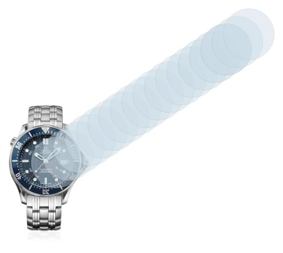 Abbildung des Geräts Omega Seamaster Diver (41 mm) mit einer Vielzahl des Displayschutzes.
