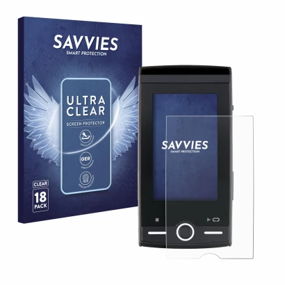 Vorderseite einer Produktverpackung mit dem Markenlogo Savvies. Daneben ist das Gerät Sigma ROX 12.0 Sport mit dem zugehörigen