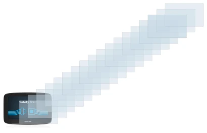 Abbildung des Geräts TomTom GO Basic (6") mit einer Vielzahl des Displayschutzes.