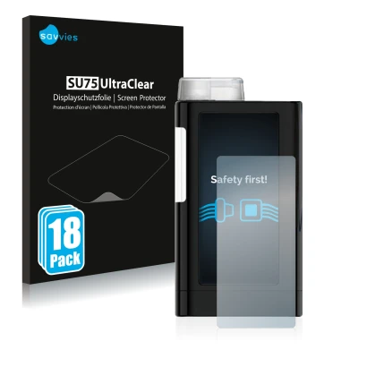 Vorderseite einer Produktverpackung mit dem Markenlogo Savvies. Daneben ist das Gerät Mylife YpsoPump mit dem zugehörigen Disp