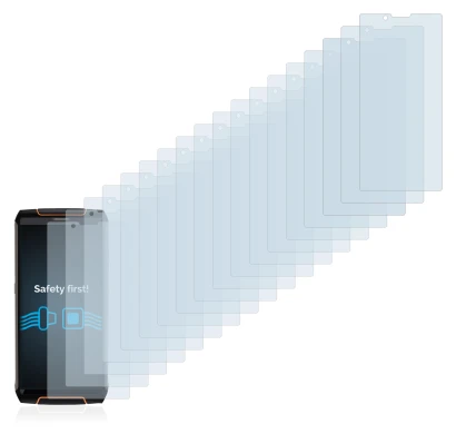 Abbildung des Geräts Cubot King Kong 3 mit einer Vielzahl des Displayschutzes.