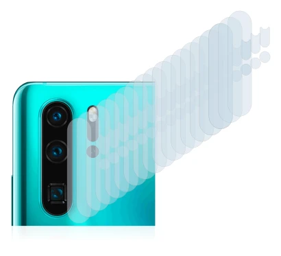 Abbildung des Geräts Huawei P30 Pro New Edition (NUR Kameraschutz) mit einer Vielzahl des Displayschutzes.
