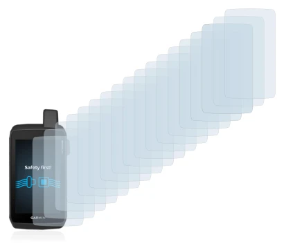 Abbildung des Geräts Garmin Montana 750i mit einer Vielzahl des Displayschutzes.