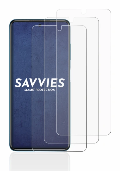 Abbildung des Geräts Xiaomi Poco X3 NFC mit einer Vielzahl des Displayschutzes.