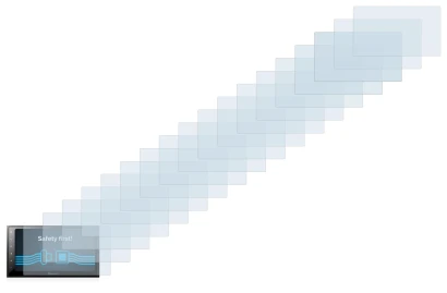 Abbildung des Geräts Pioneer SPH-DA250DAB mit einer Vielzahl des Displayschutzes.