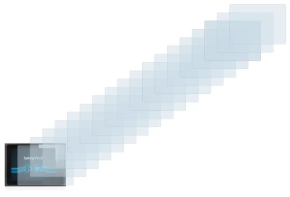 Abbildung des Geräts Apexcam ‎M80 Air mit einer Vielzahl des Displayschutzes.