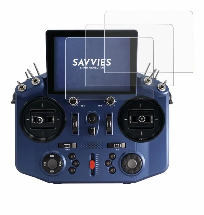 Abbildung des Geräts FrSky Tandem X20S mit einer Vielzahl des Displayschutzes.