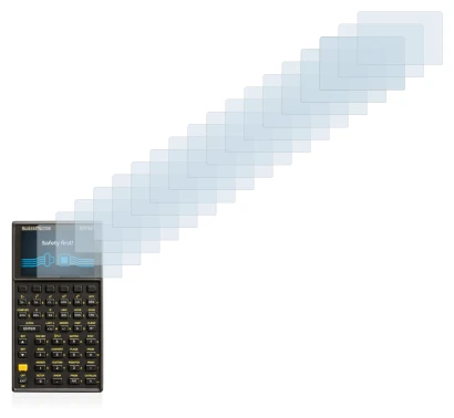 Abbildung des Geräts SwissMicros DM42 mit einer Vielzahl des Displayschutzes.