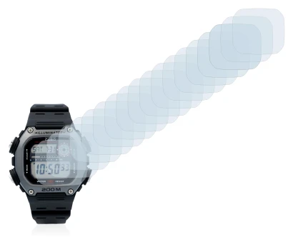 Abbildung des Geräts Casio DW-291H mit einer Vielzahl des Displayschutzes.