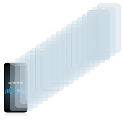 Abbildung des Geräts Pine64 PinePhone Pro Explorer Edition mit einer Vielzahl des Displayschutzes.