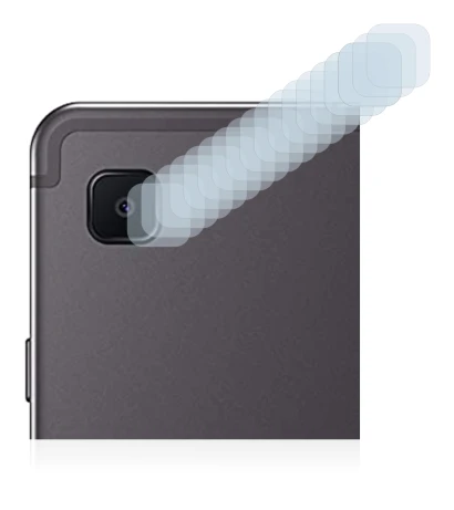 Abbildung des Geräts Samsung Galaxy Tab S6 Lite WiFi 2022 (NUR Kameraschutz) mit einer Vielzahl des Displayschutzes.