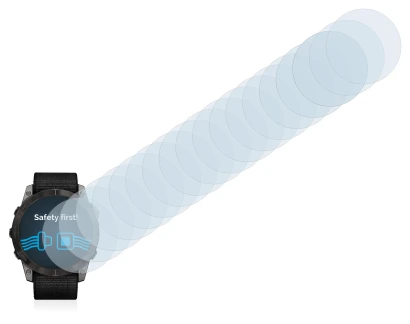 Abbildung des Geräts Garmin Enduro 2 mit einer Vielzahl des Displayschutzes.