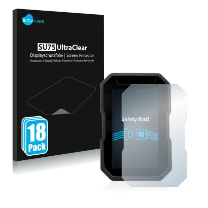 Vorderseite einer Produktverpackung mit dem Markenlogo Savvies. Daneben ist das Gerät Ducati DesertX 2022 mit dem zugehörigen 