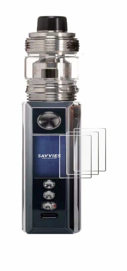 Abbildung des Geräts Voopoo Drag M100S mit einer Vielzahl des Displayschutzes.