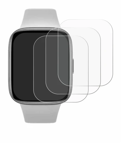 Abbildung des Geräts Xiaomi Redmi Watch 3 Active mit einer Vielzahl des Displayschutzes.